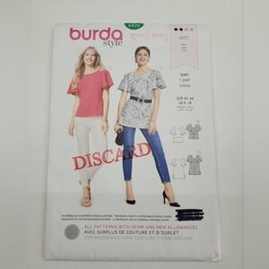 🧵4/$20🧵 Burda 6429 Blouse Sewing Pattern Uncut Size 8-18 DIY Supplies